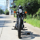 Bobber Chopper Motorcycle - Front View