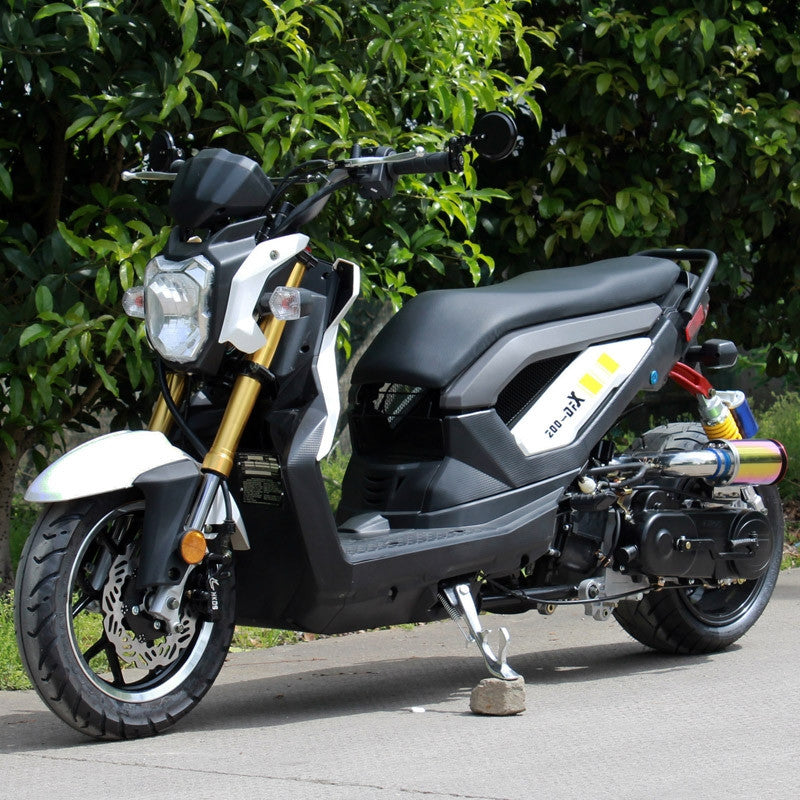 Premium DongFang 50cc R-Sport Moped Scooter DF50STF – Street legal White