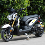 Premium DongFang 50cc R-Sport Moped Scooter DF50STF – Street legal White