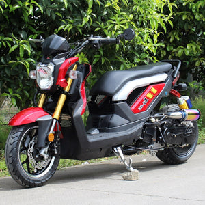 Premium DongFang 50cc R-Sport Moped Scooter DF50STF – Street legal Red