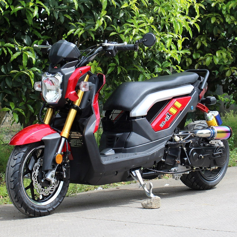Premium DongFang 50cc R-Sport Moped Scooter DF50STF – Street legal Red