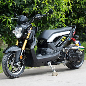 Premium DongFang 50cc R-Sport Moped Scooter DF50STF – Street legal Black