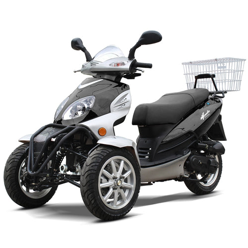 DF50TKA Trike Scooter California Legal - 50cc Black