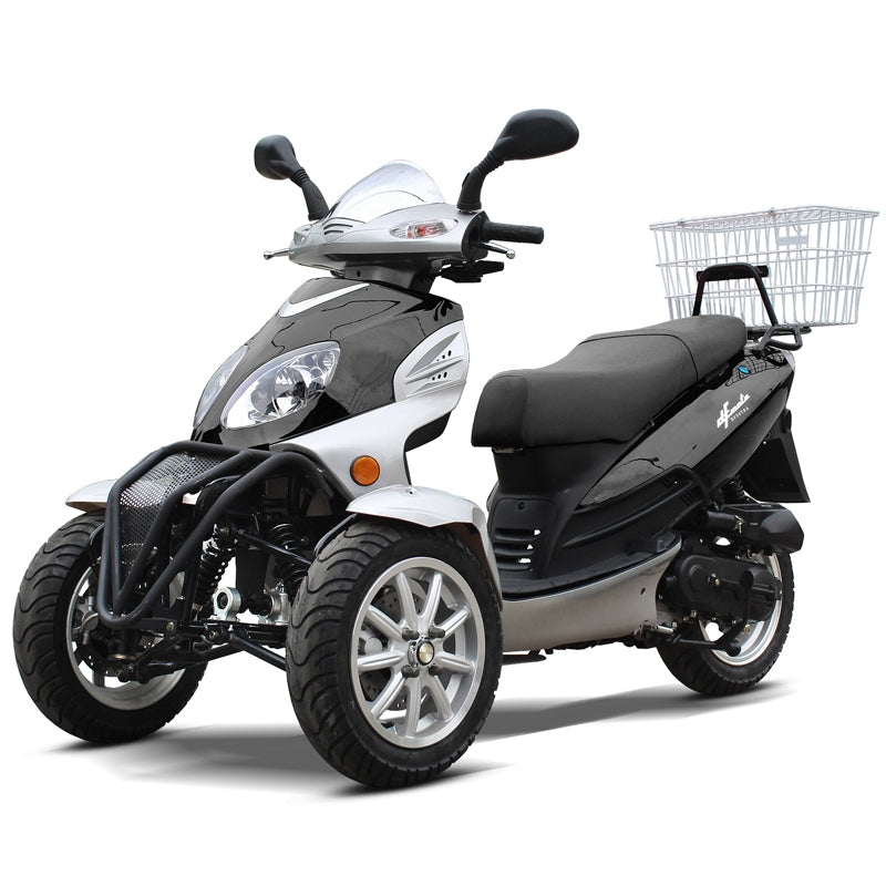 DF50TKA Trike Scooter California Legal - 50cc Black