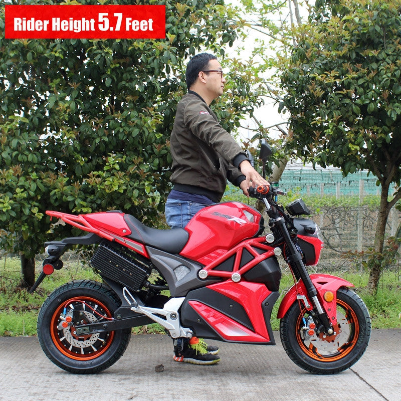 2000W Brushless 72V Electric Motorcycle SRT-2000E - Street Legal