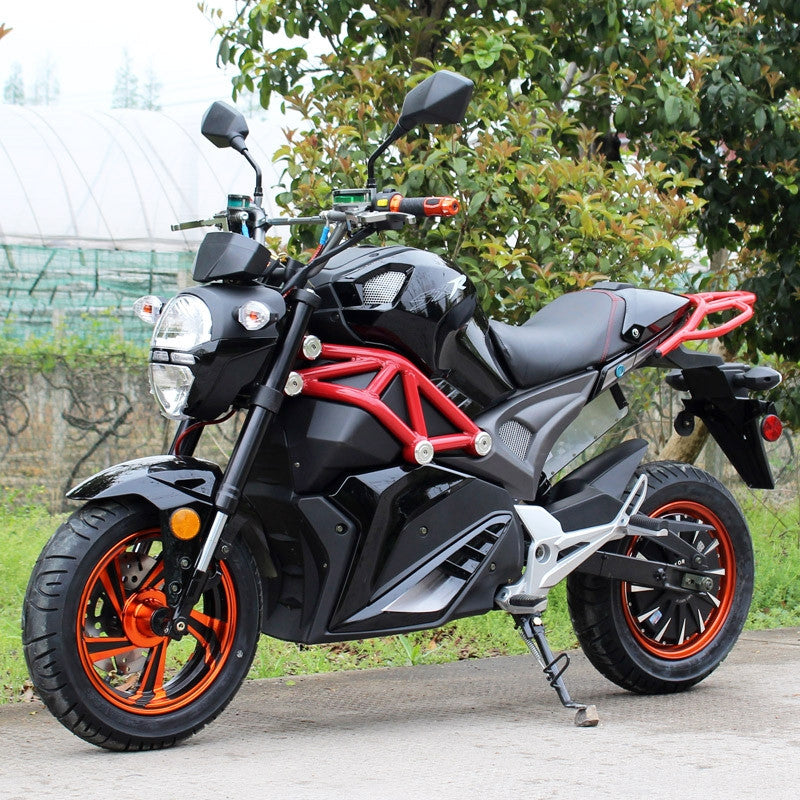 2000W Brushless 72V Electric Motorcycle SRT-2000E - Street Legal Black