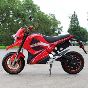 Swift-E 2000w Electric motorcycle STT Dongfang side view red