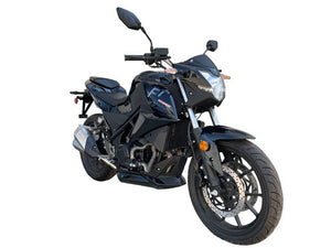 GTO Vitacci 250cc Motorcycle - 5-Speed Fuel-Injected Black