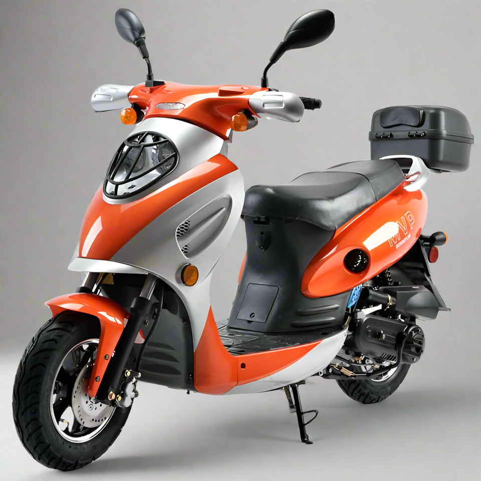 Boom 49cc MVP Moped Scooter Street Legal - BD50QT-2A Orange