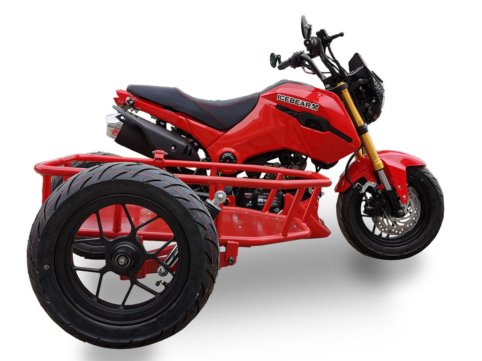 125cc 3-Wheel Motorcycle | Fuerza | Red