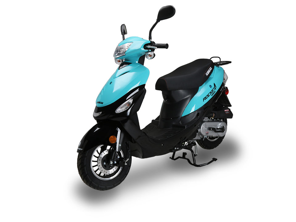 Icebear Rocket 49cc Moped Scooter Street Legal - PMZ50-4J - Blue