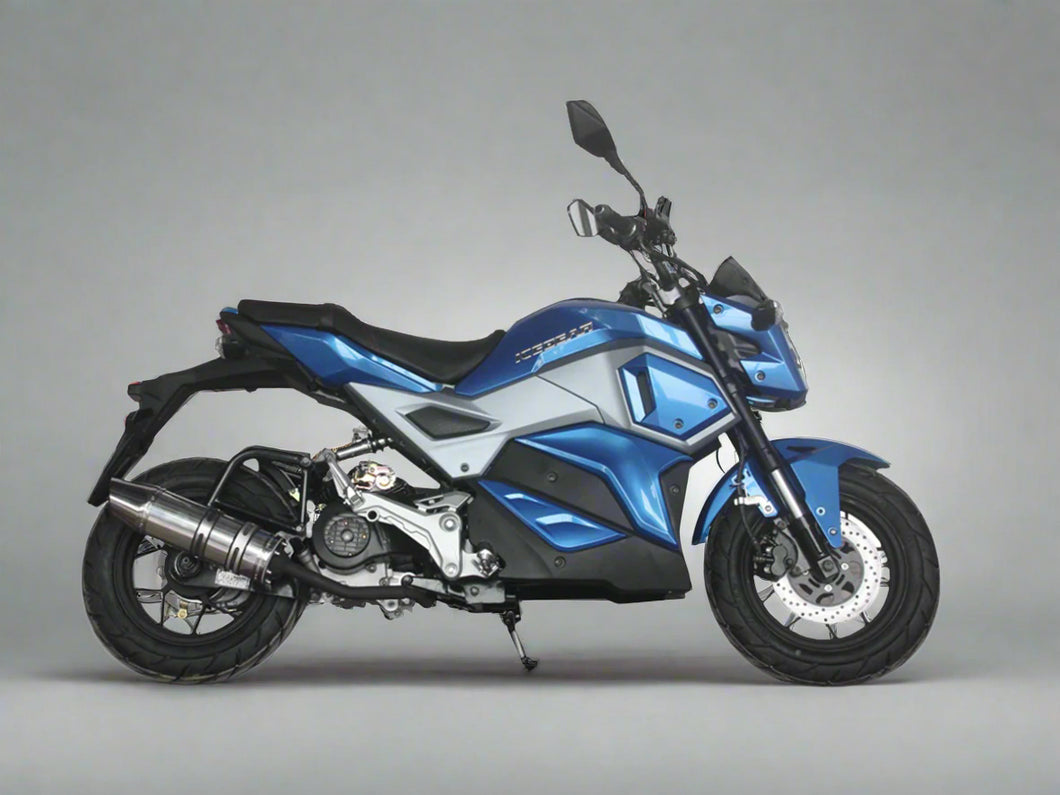 Icebear Mini Max 50cc Automatic Motorcycle | PMZ50-M1 | Street Legal Blue