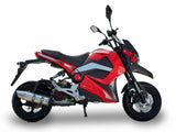  Moped Scooter 49cc Bike - IceBear Evader 50 - Red