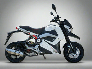  Moped Scooter 49cc Bike - IceBear Evader 50 - White
