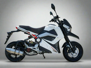  Moped Scooter 49cc Bike - IceBear Evader 50 - White