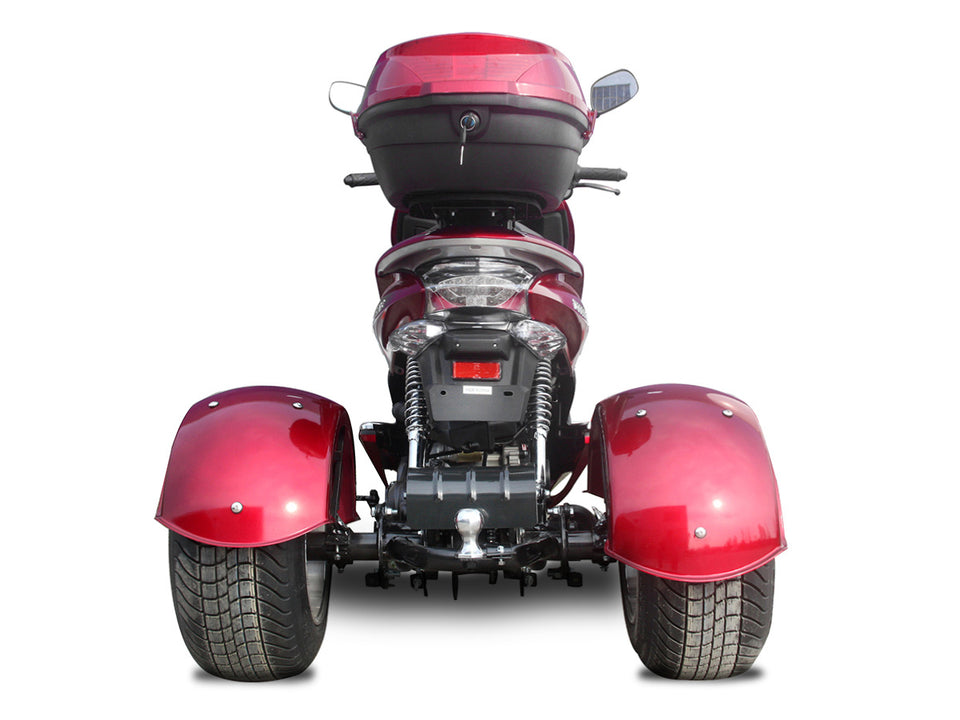 IceBear Q6 Mojo Magic 150cc Moped Trike - PST150-17 - Back View