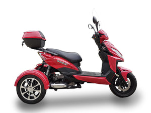 IceBear Mojo Magic 50cc Moped Trike - PST50-1Z - Red
