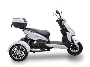 IceBear Mojo Magic 50cc Moped Trike - PST50-1Z - White