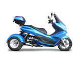 IceBear Q6 Mojo Magic 150cc Moped Trike - PST150-17 - Blue