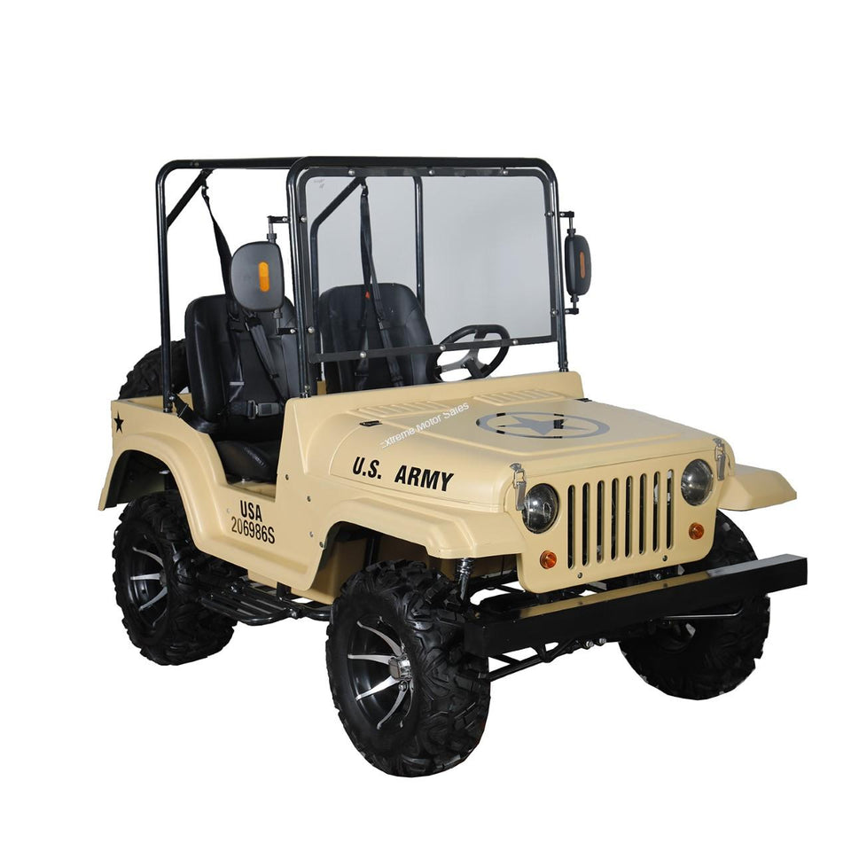 Willy's 200cc Full Size Mini Jeep | Adult UTV | EFI Fuel Injected Desert Storm