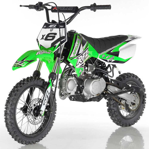 Apollo RFZ Motocross 125cc Dirt Bike - Fully Automatic DB-X6 Green
