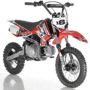 DB-X6 apollo dirt bike fully automatic 125cc motorcycle dirt bike red